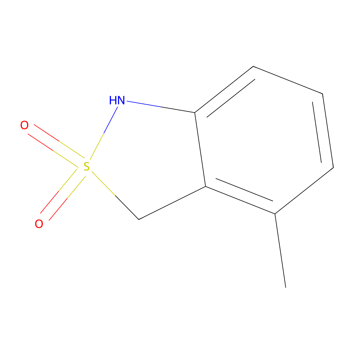 4-Methyl-1,3-dihydro-2lambda6,1-benzothiazole-2,2-dione molecular structure, CAS 111249-01-5