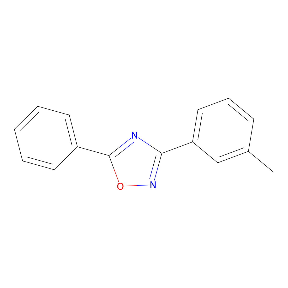 3-(3-Methylphenyl)-5-phenyl-1,2,4-oxadiazole molecular structure, CAS 111249-50-4