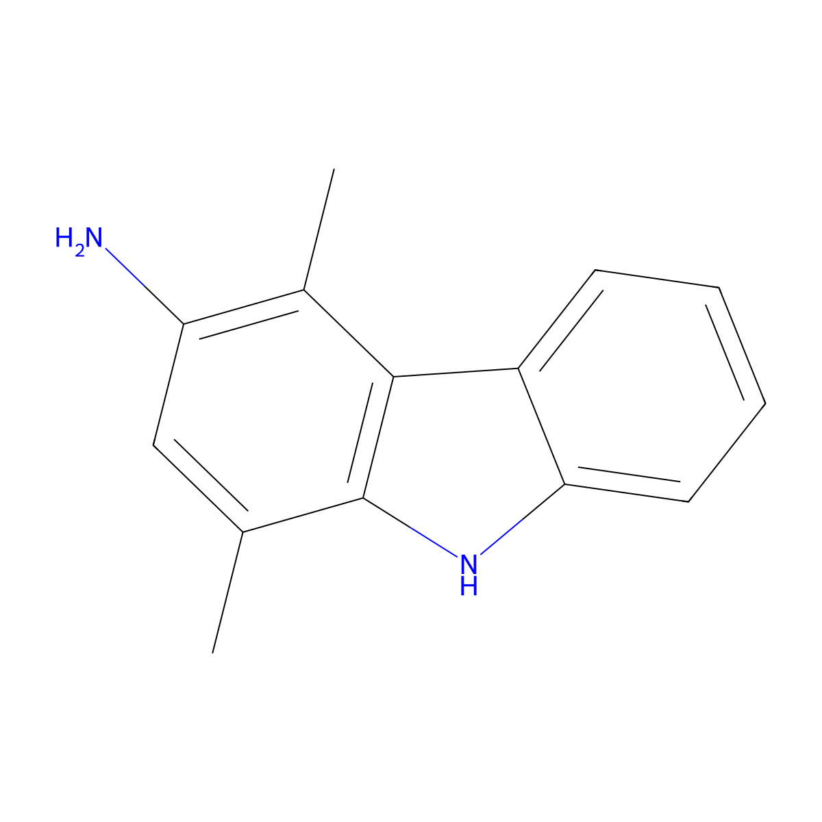 1,4-Dimethyl-3-aminocarbazole molecular structure, CAS 111249-52-6