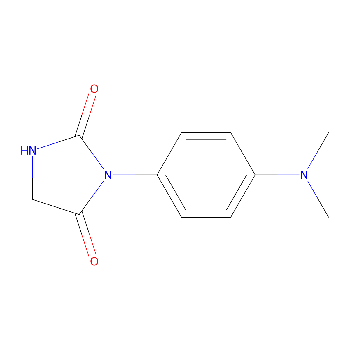 3-[4-(Dimethylamino)phenyl]imidazolidine-2,4-dione molecular structure, CAS 111256-82-7