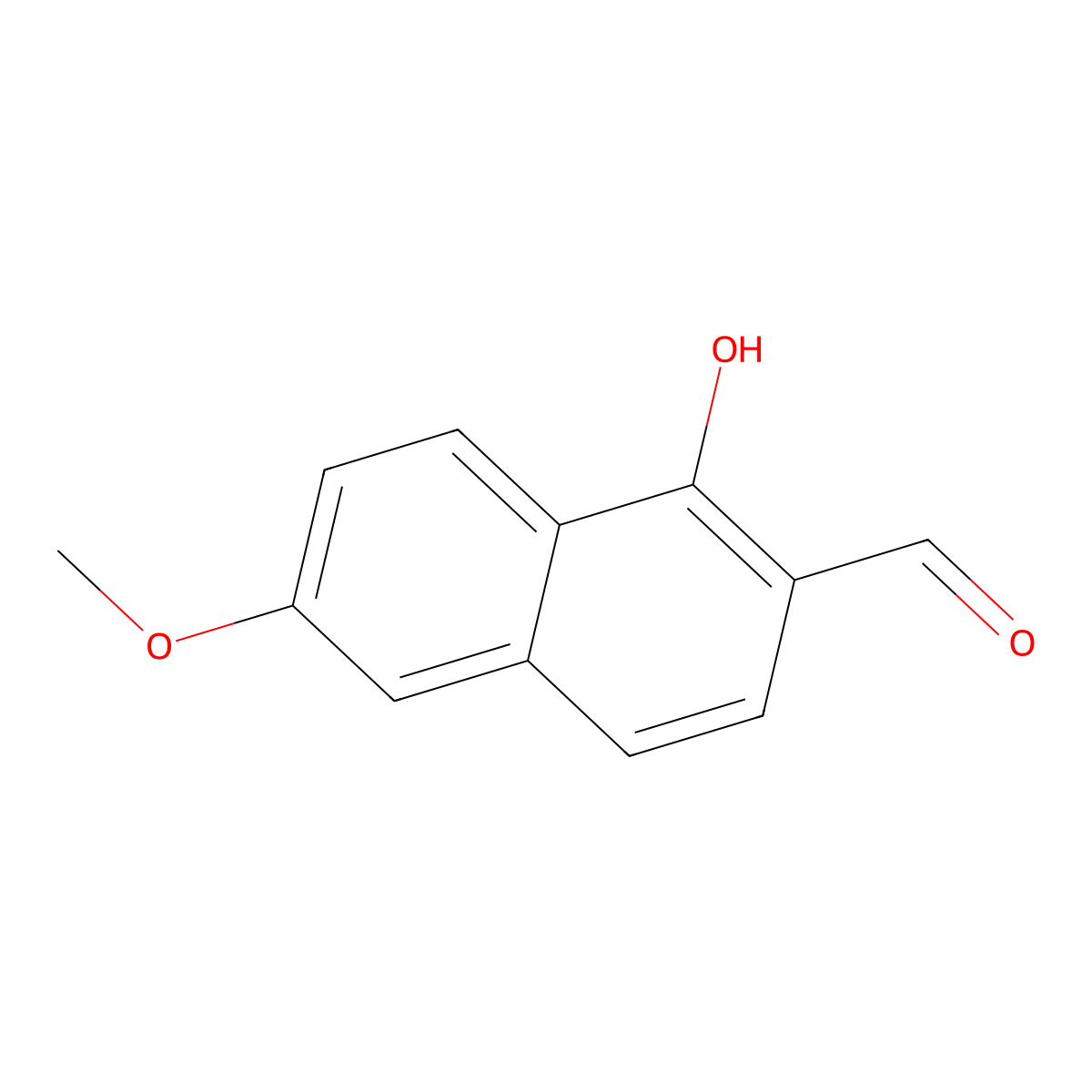 1-Hydroxy-6-methoxy-2-naphthaldehyde molecular structure, CAS 111258-03-8