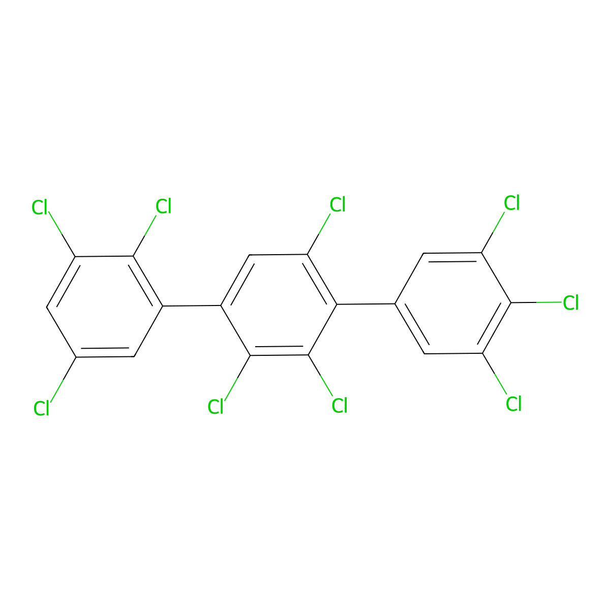 Aroclor 5460 molecular structure, CAS 11126-42-4