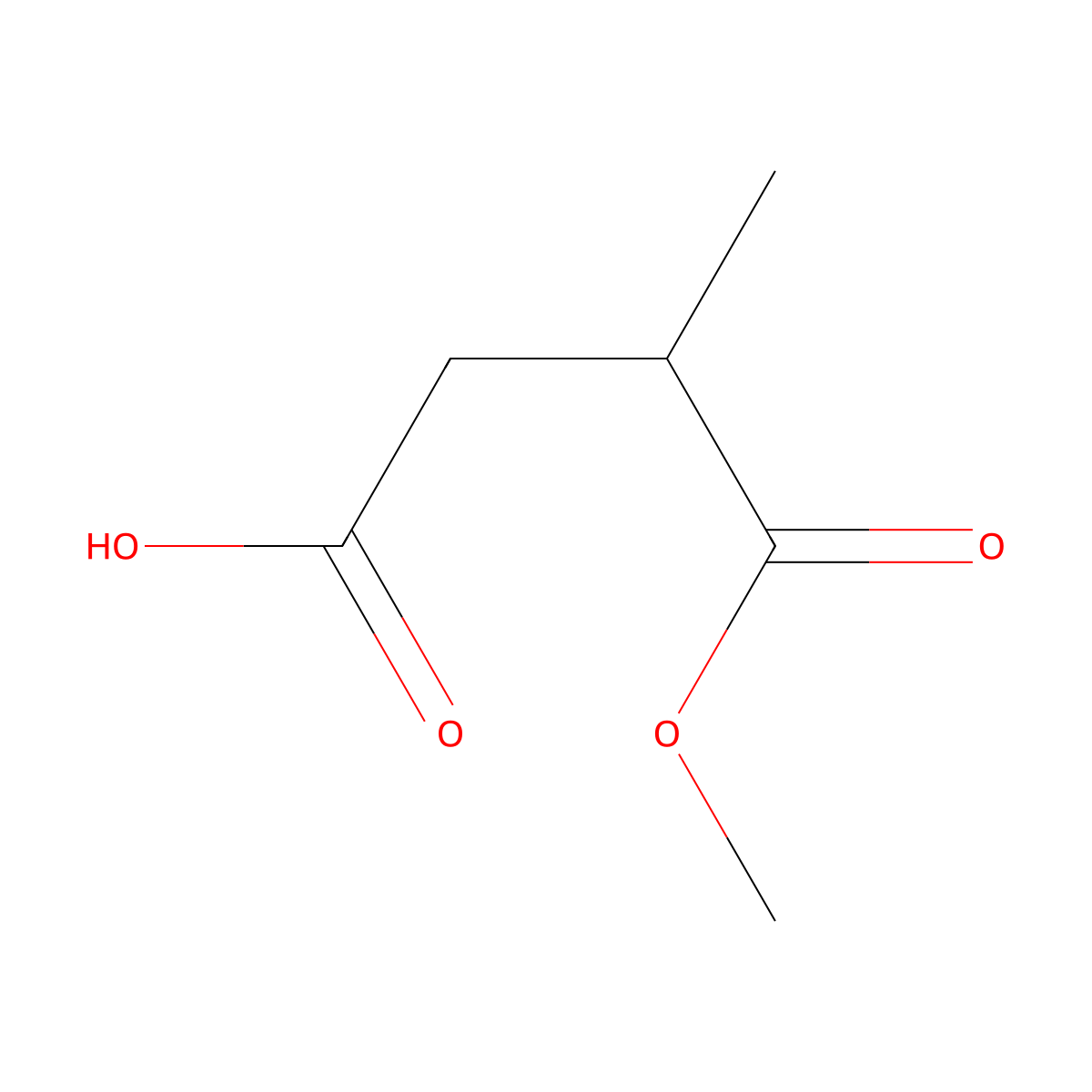 (S)-4-methoxy-3-methyl-4-oxobutanoic acid molecular structure, CAS 111266-16-1