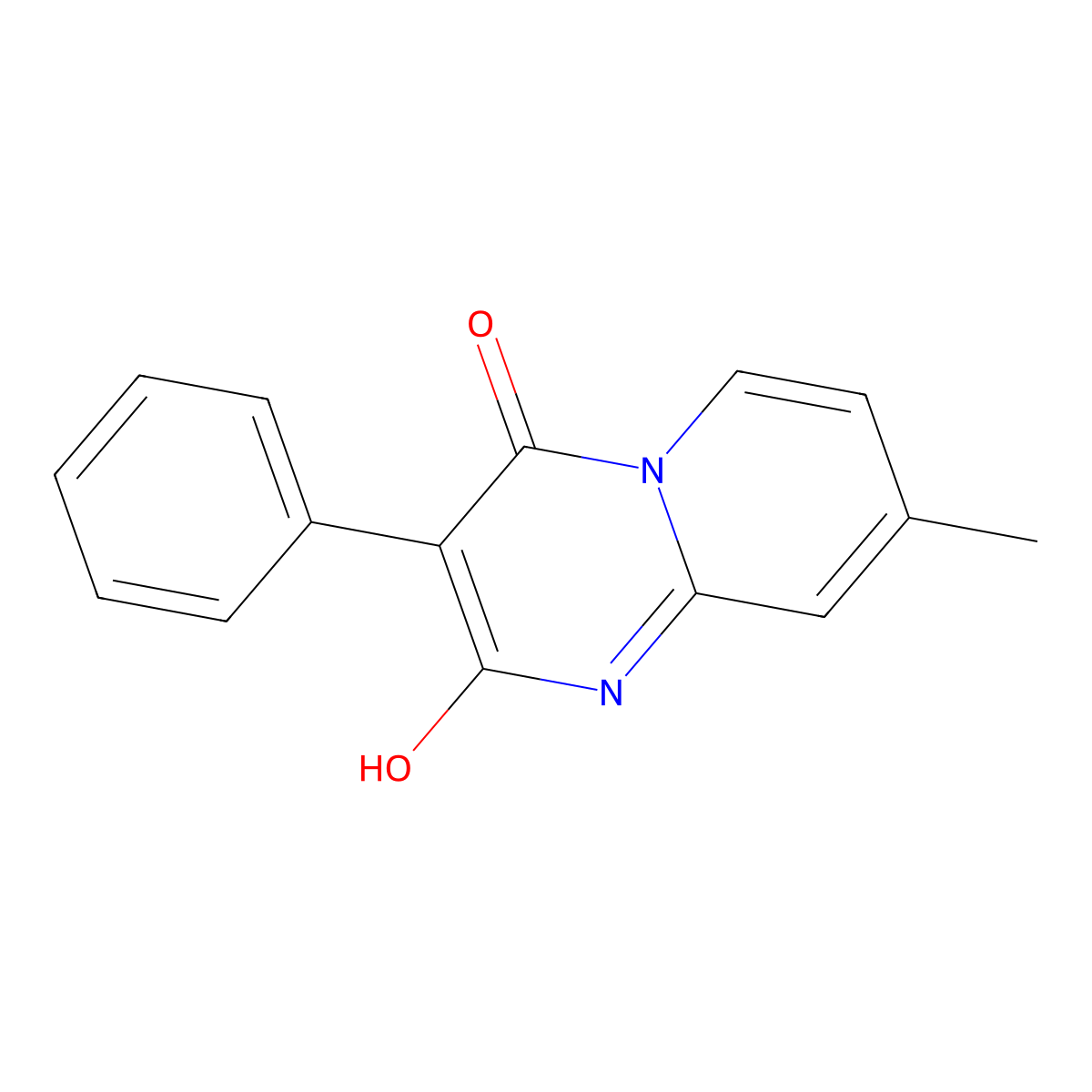 2-hydroxy-8-methyl-3-phenyl-4H-pyrido[1,2-a]pyrimidin-4-one molecular structure, CAS 111270-35-0