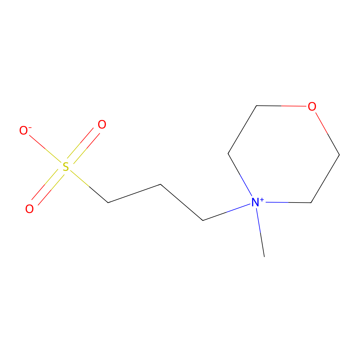 N-Methyl-N-(3-sulfopropyl)morpholinium, Inner Salt molecular structure, CAS 111282-24-7