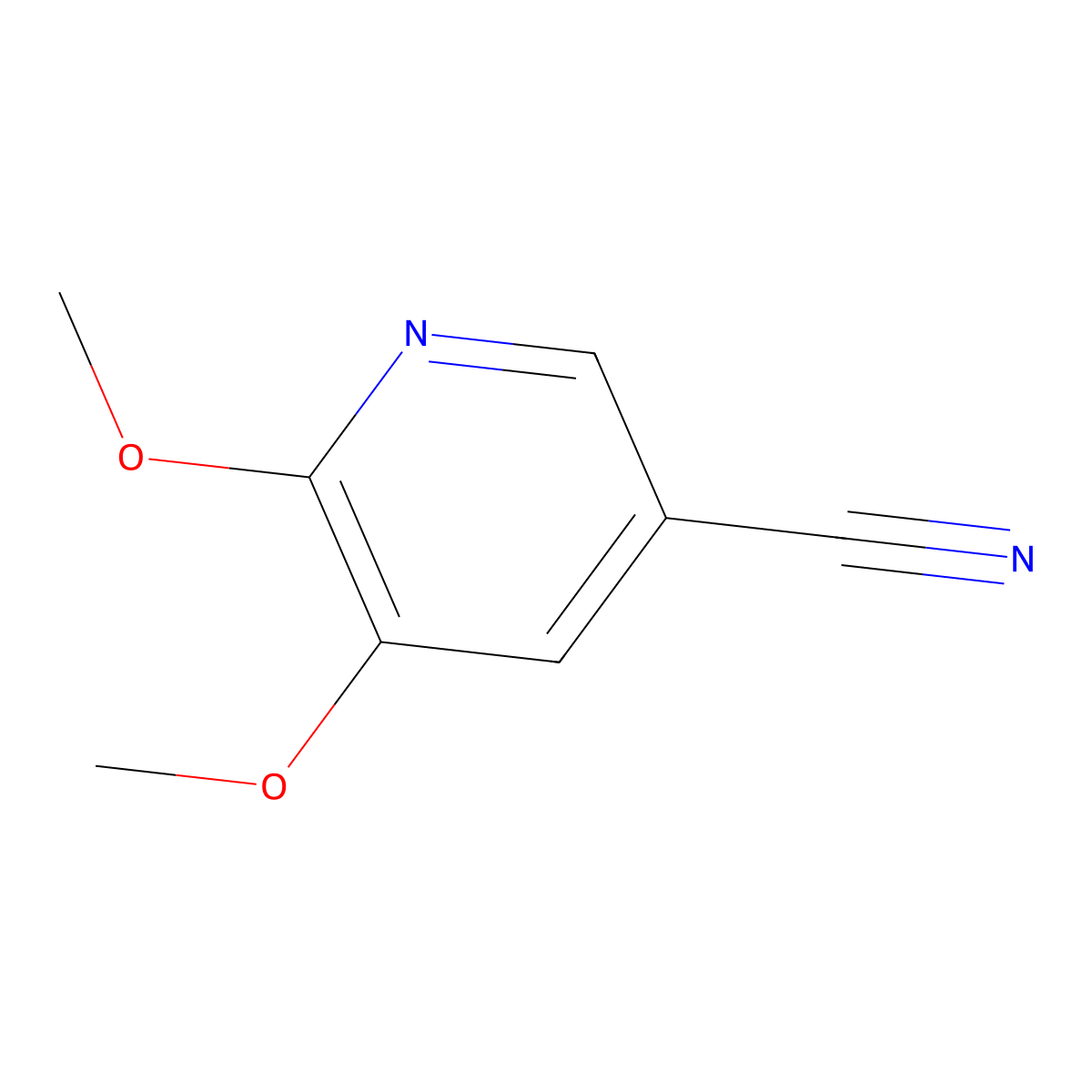5,6-Dimethoxynicotinonitrile molecular structure, CAS 1112851-31-6