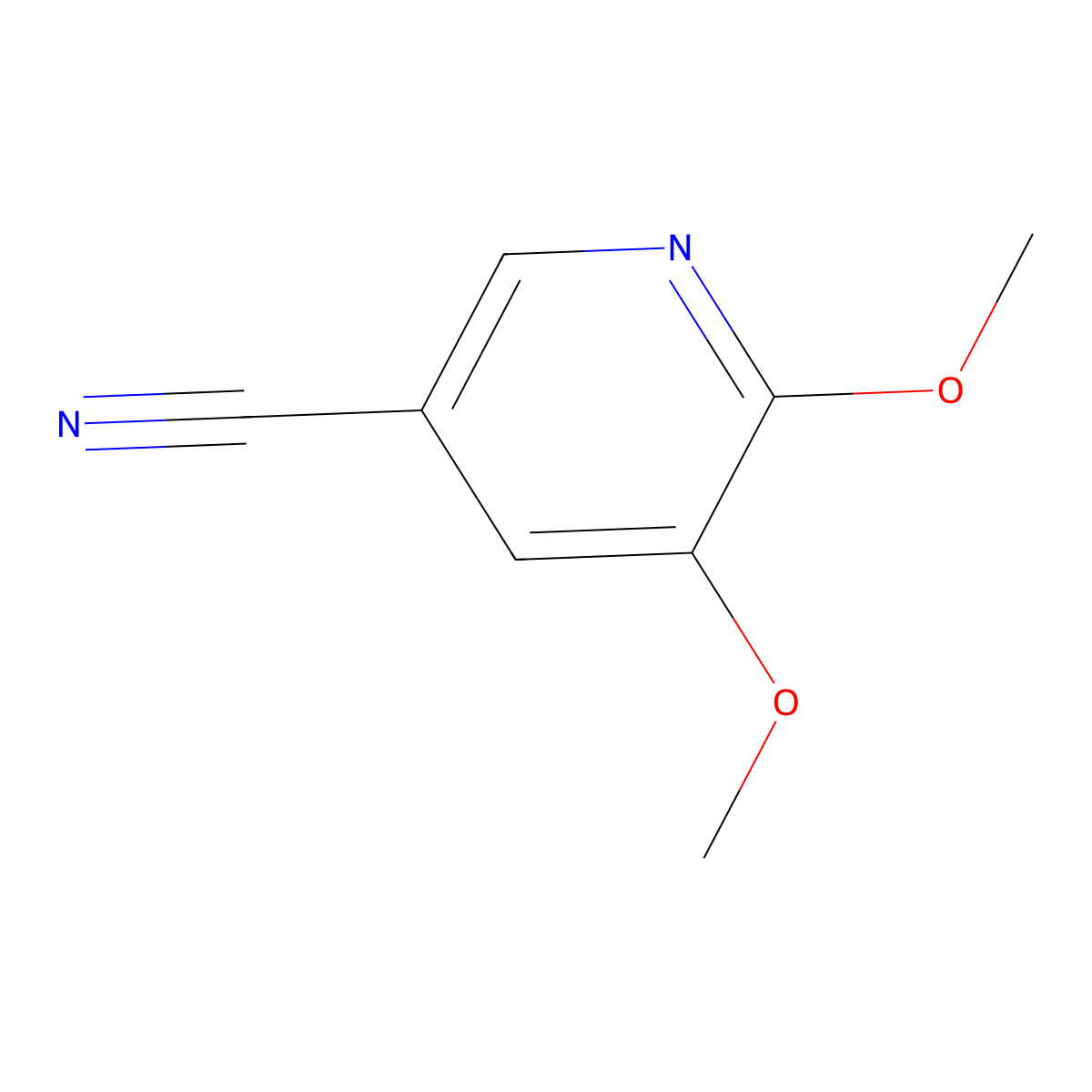 5,6-Dimethoxynicotinonitrile molecular structure, CAS 1112851-31-6