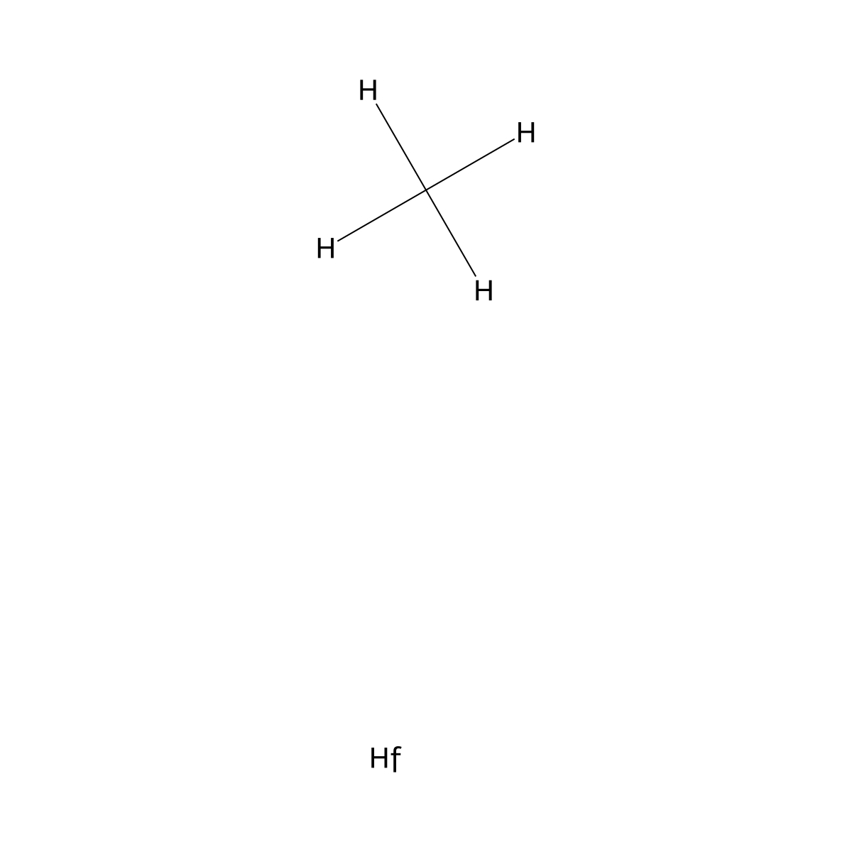 Hafnium carbide molecular structure, CAS 11129-37-6