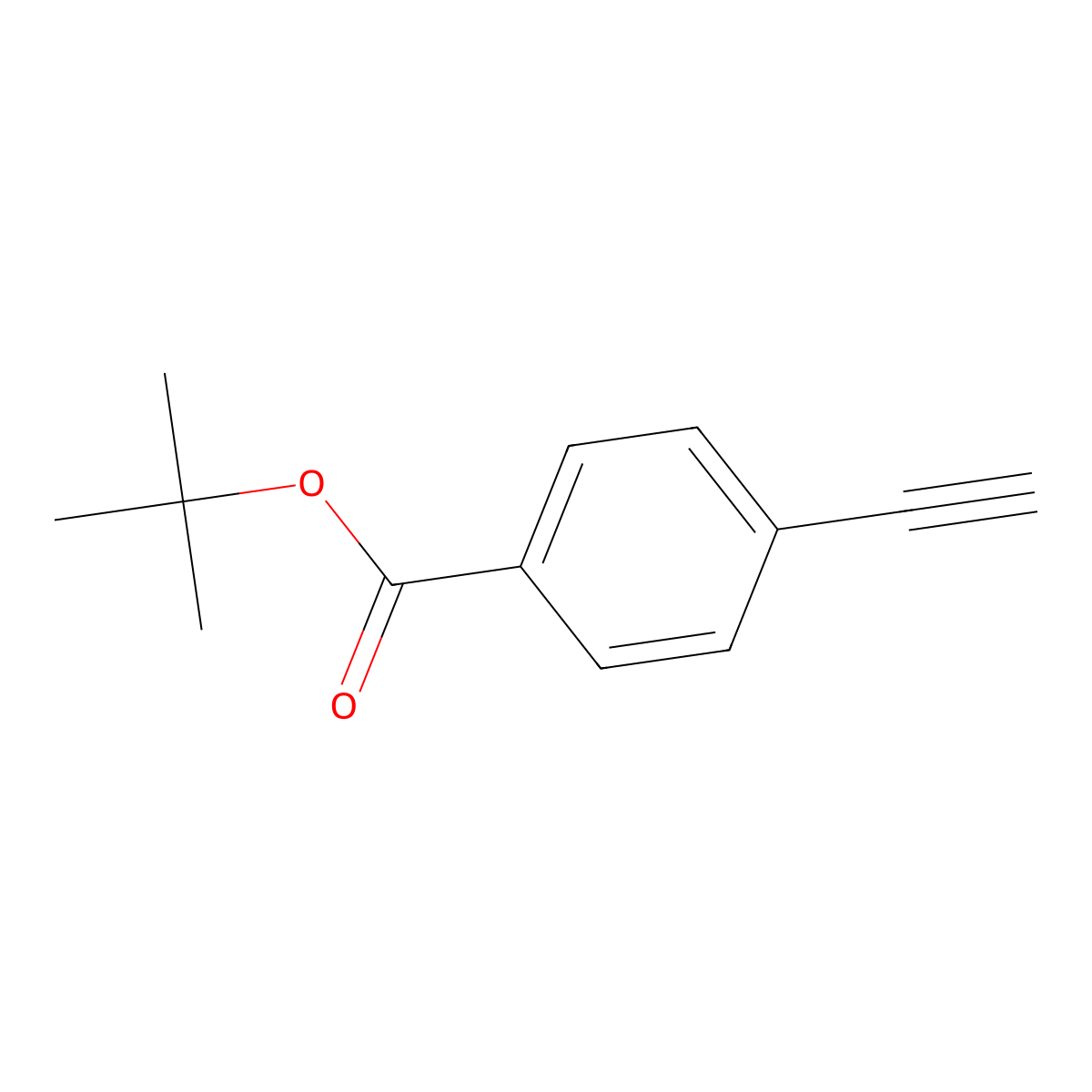 Tert-butyl 4-ethynylbenzoate molecular structure, CAS 111291-97-5
