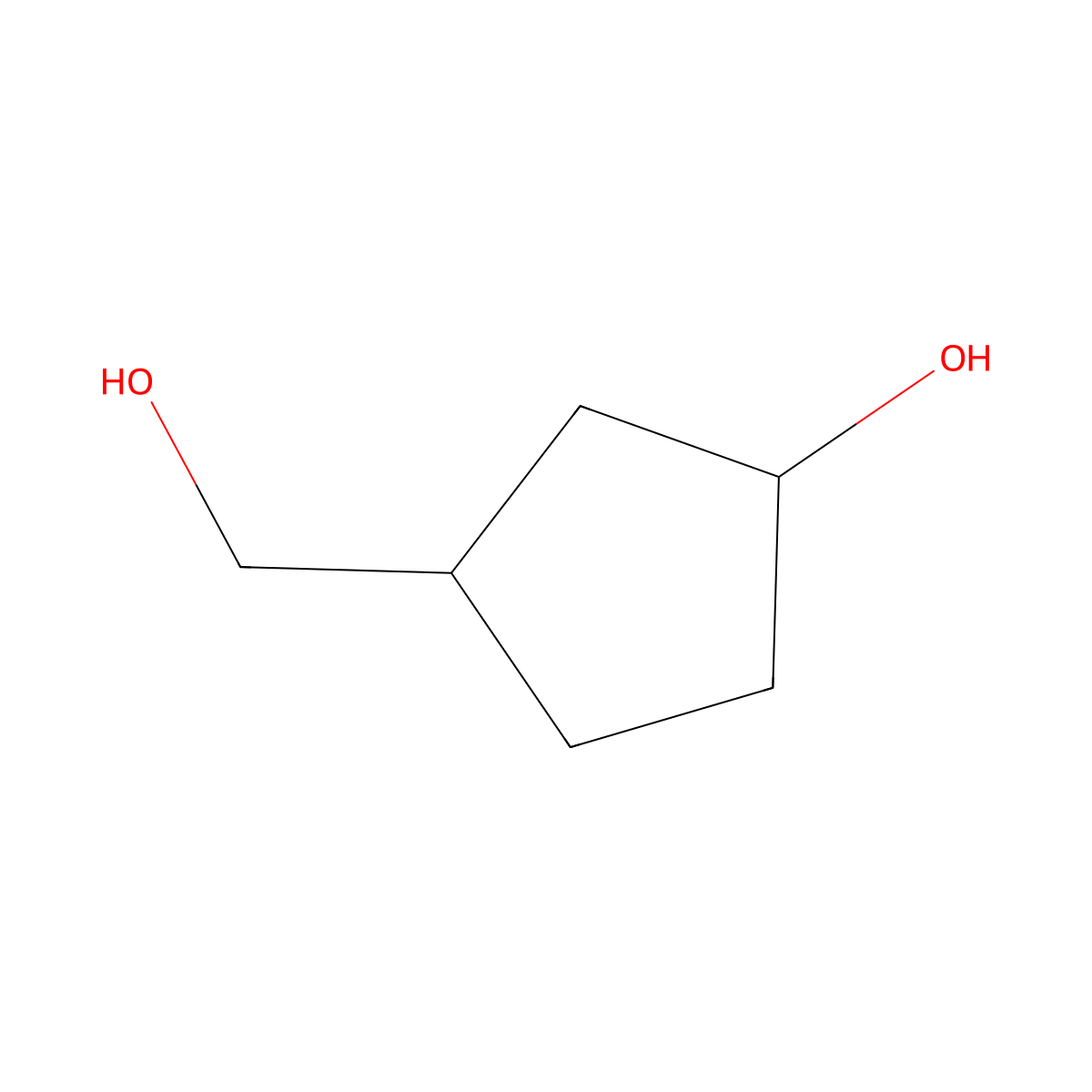 cis-3-(Hydroxymethyl)cyclopentanol molecular structure, CAS 111292-52-5