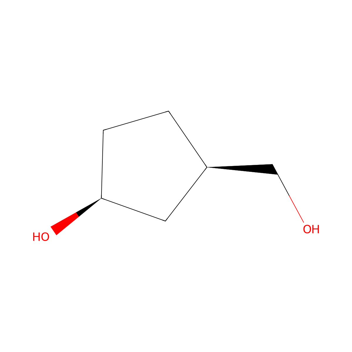 cis-3-(Hydroxymethyl)cyclopentanol molecular structure, CAS 111292-52-5
