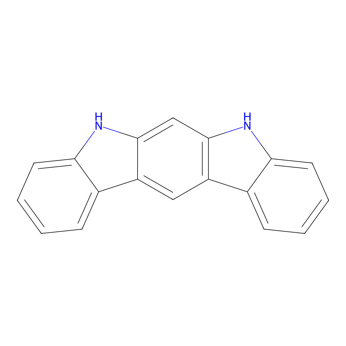 5,7-Dihydroindolo(2,3-b)carbazole molecular structure, CAS 111296-90-3