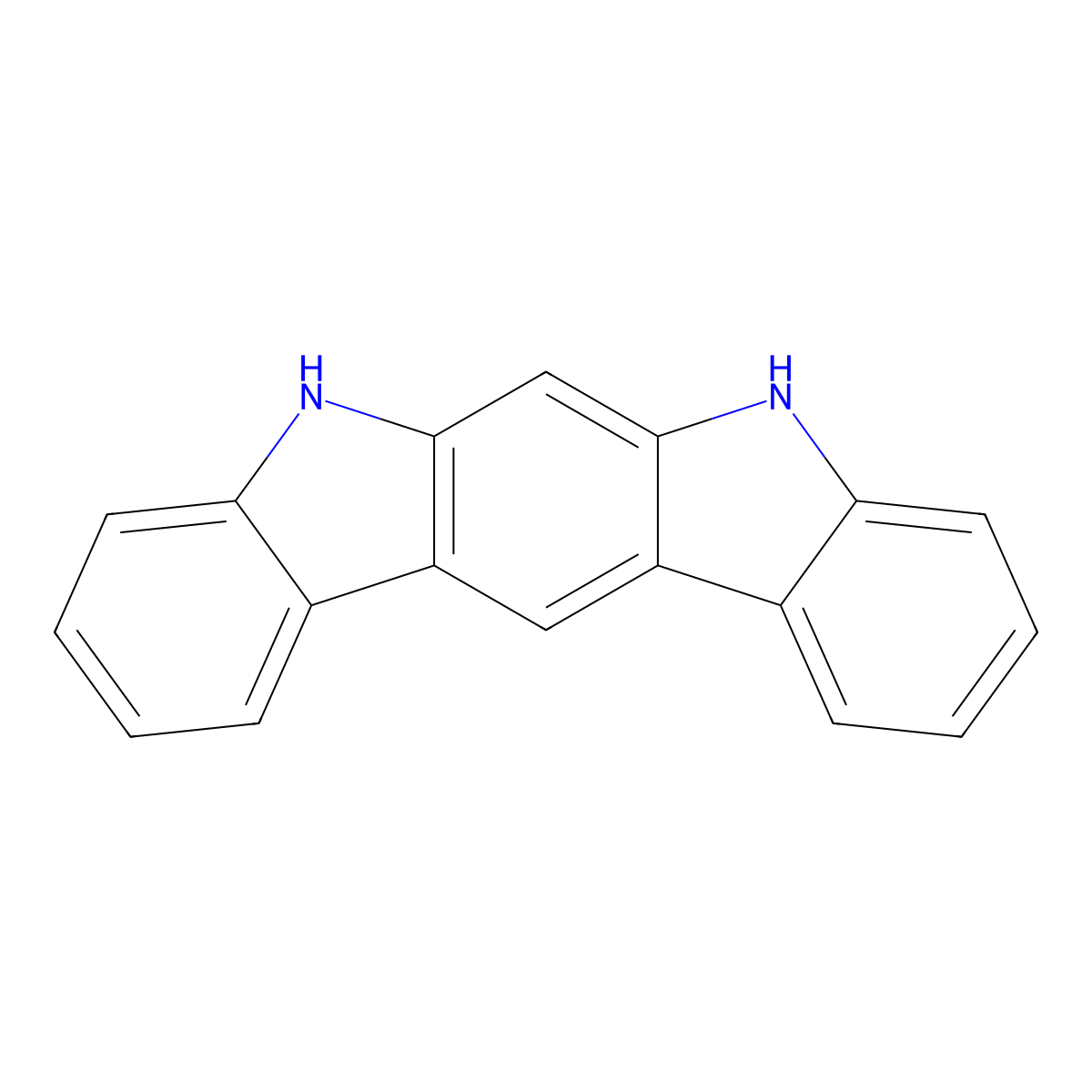 5,7-Dihydroindolo(2,3-b)carbazole molecular structure, CAS 111296-90-3