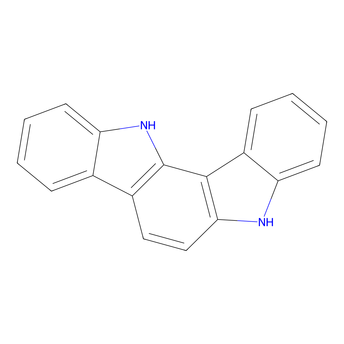 5,12-Dihydroindolo[3,2-a]carbazole molecular structure, CAS 111296-91-4