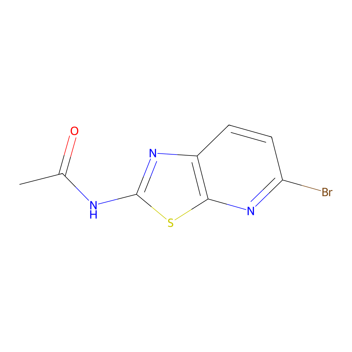 N-(5-Bromothiazolo[5,4-b]pyridin-2-yl)acetamide molecular structure, CAS 1112982-76-9