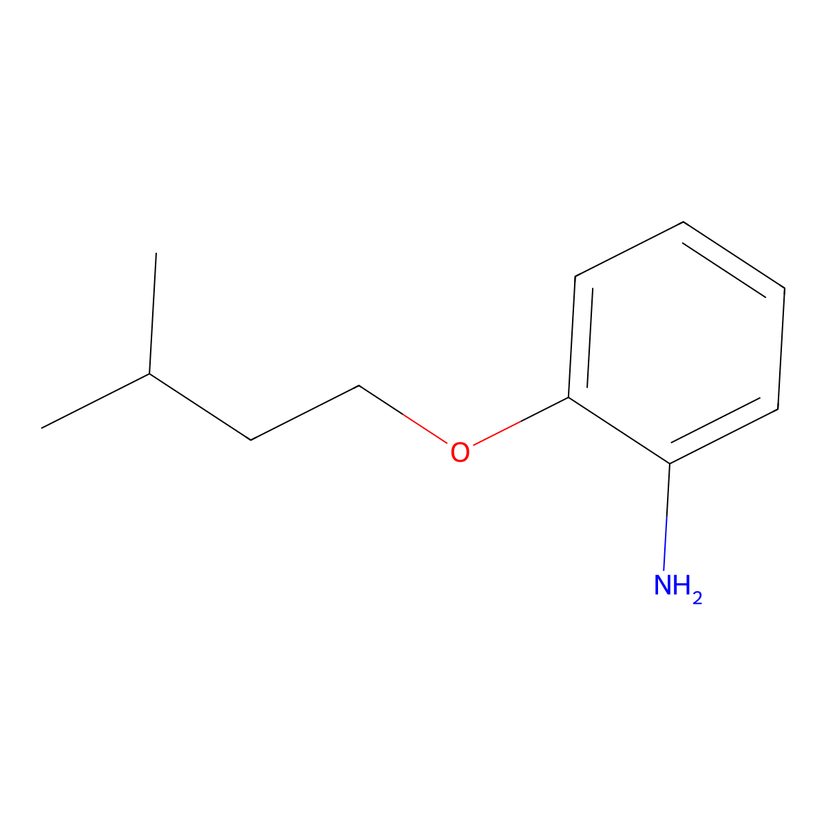 2-(3-Methylbutoxy)aniline molecular structure, CAS 111299-83-3