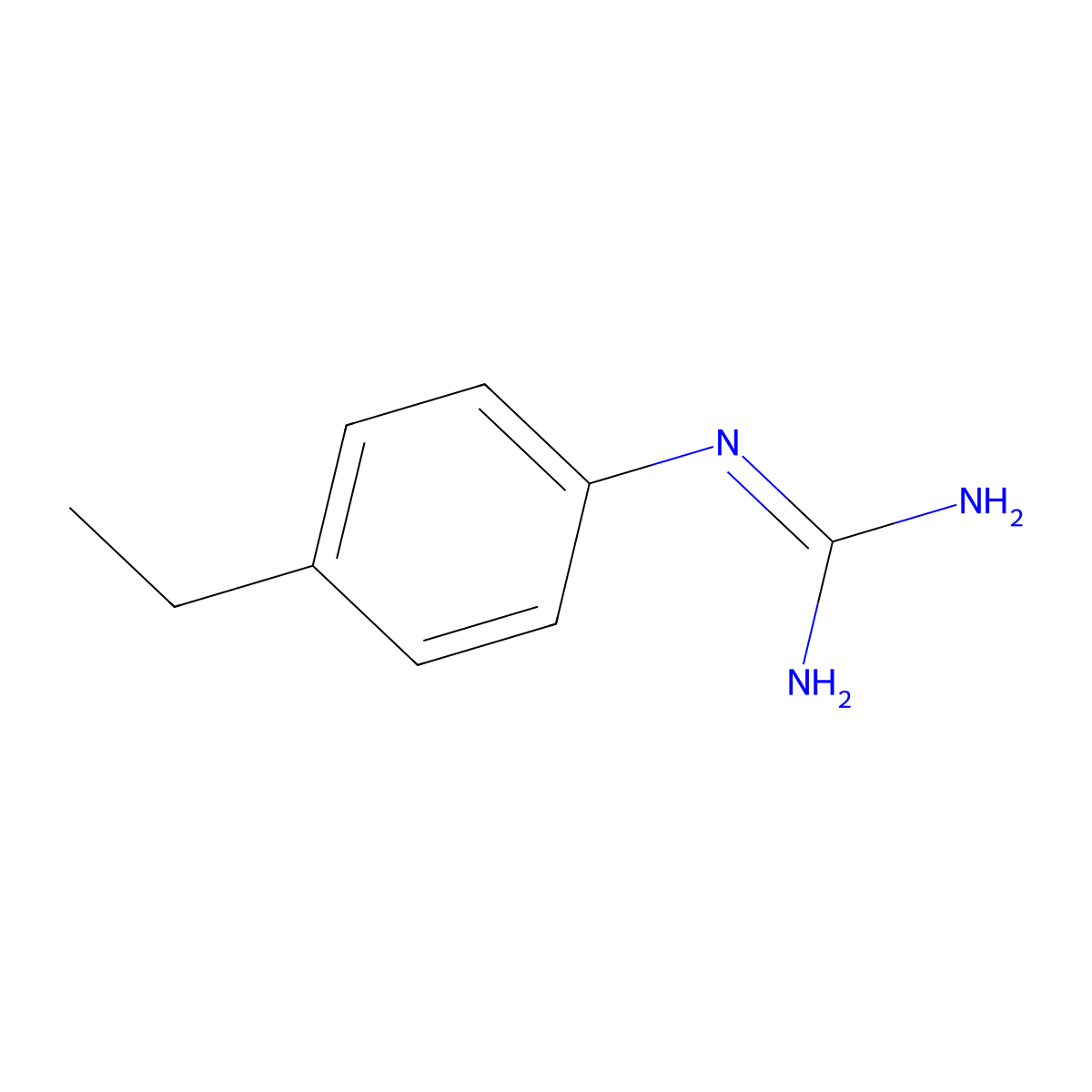 N-(4-ethylphenyl)guanidine molecular structure, CAS 111299-89-9