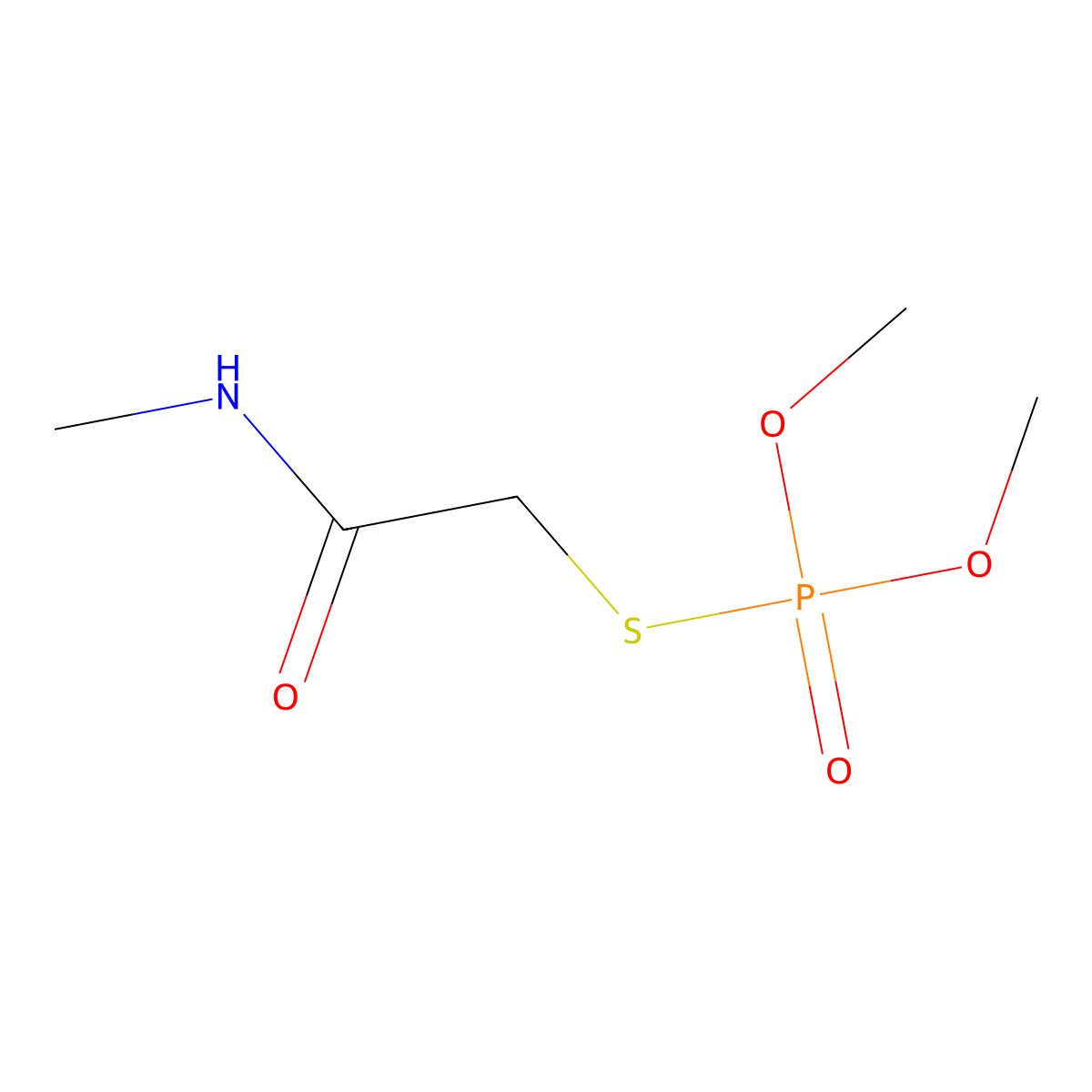 Omethoate molecular structure, CAS 1113-02-6