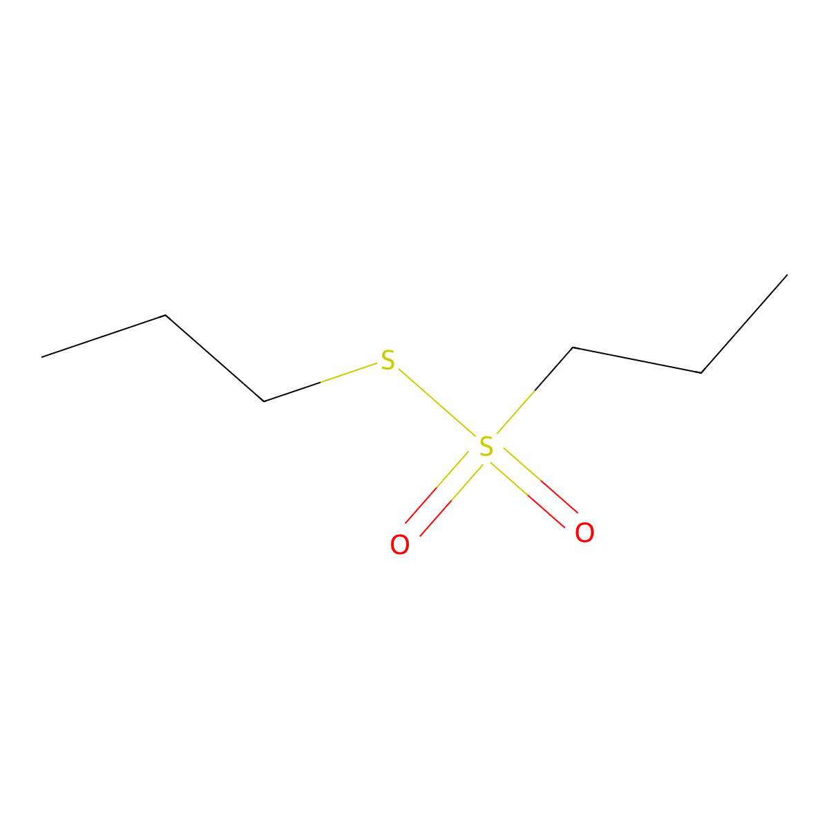 Propyl propane thiosulfonate molecular structure, CAS 1113-13-9