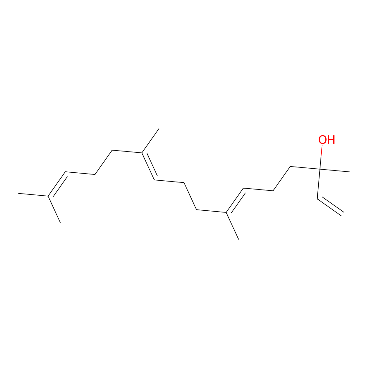 Geranyllinalool molecular structure, CAS 1113-21-9