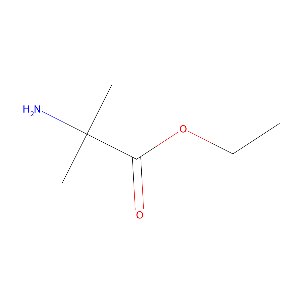 Alanine, 2-methyl-, ethyl ester molecular structure, CAS 1113-49-1