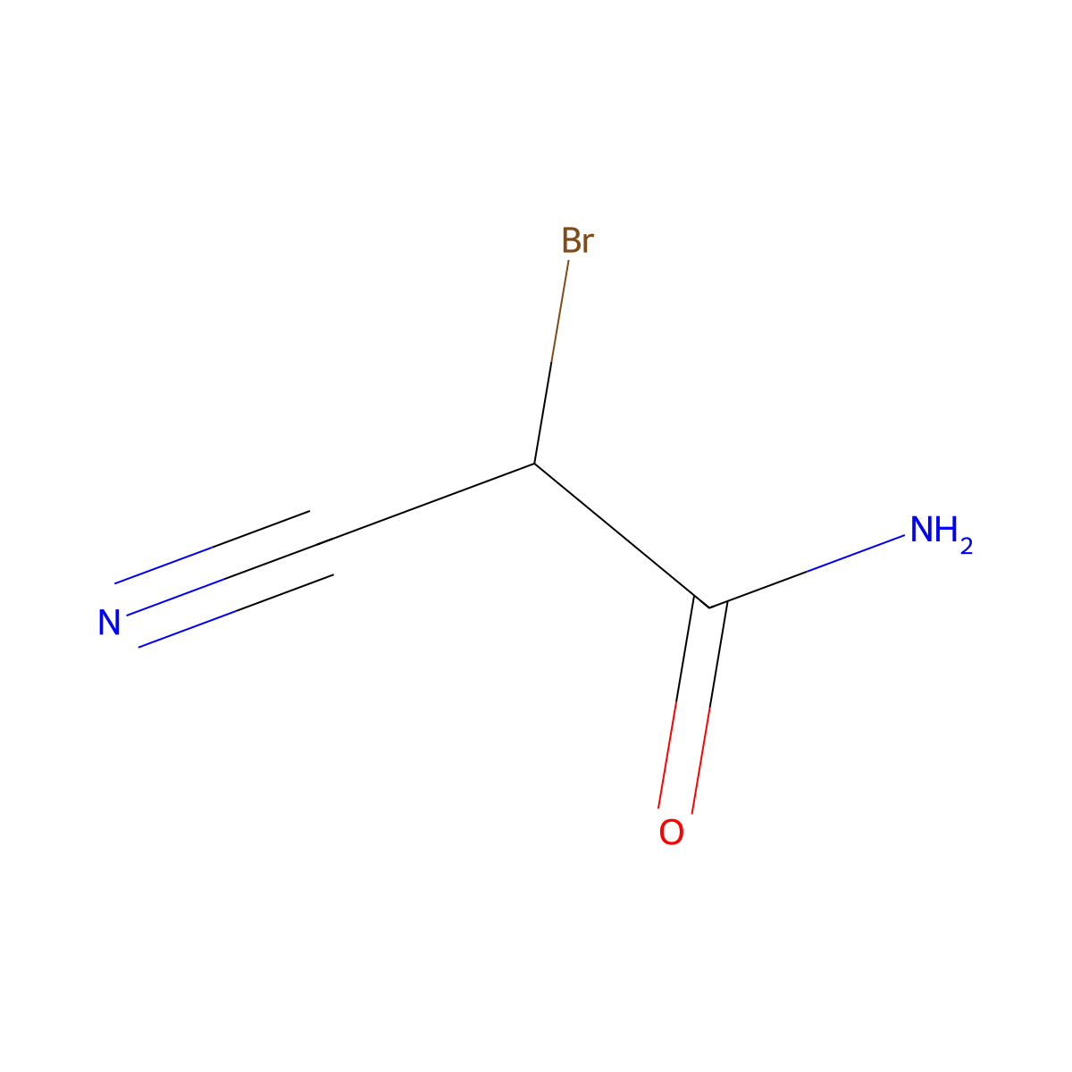 2-Bromo-2-cyanoacetamide molecular structure, CAS 1113-55-9