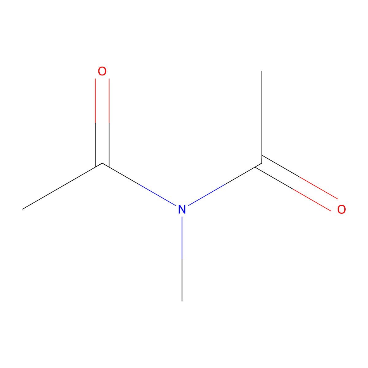 N-Methyldiacetamide molecular structure, CAS 1113-68-4