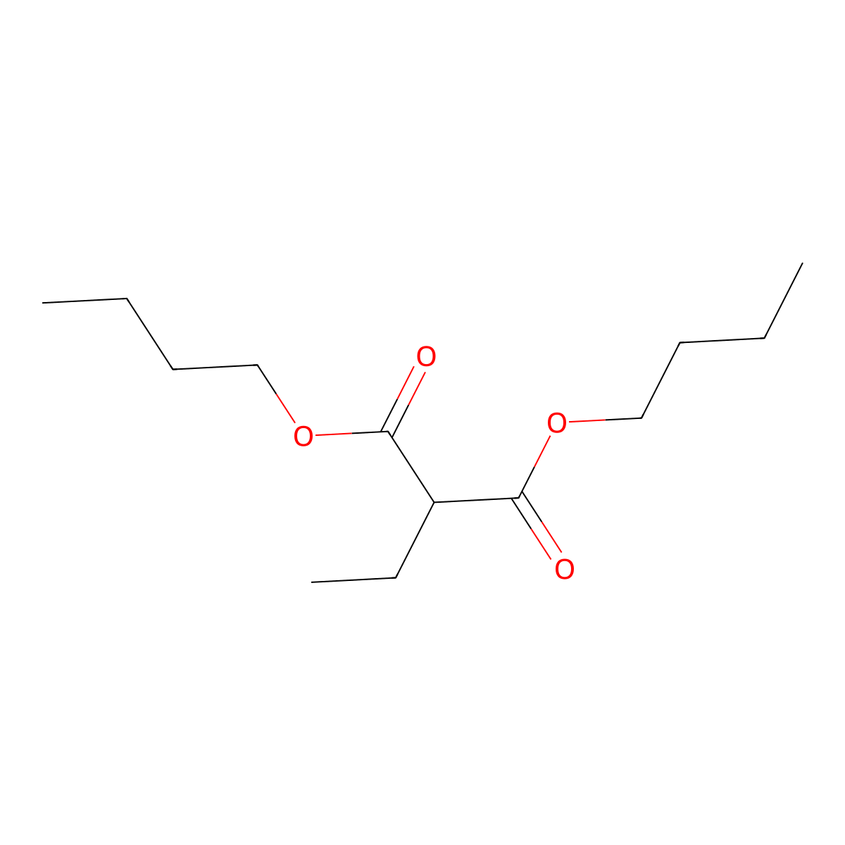 Ethylmalonic acid dibutyl ester molecular structure, CAS 1113-92-4