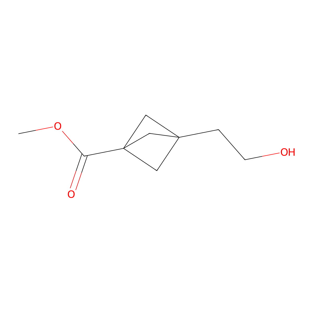 Methyl 3-(2-hydroxyethyl)bicyclo[1.1.1]pentane-1-carboxylate molecular structure, CAS 1113001-65-2