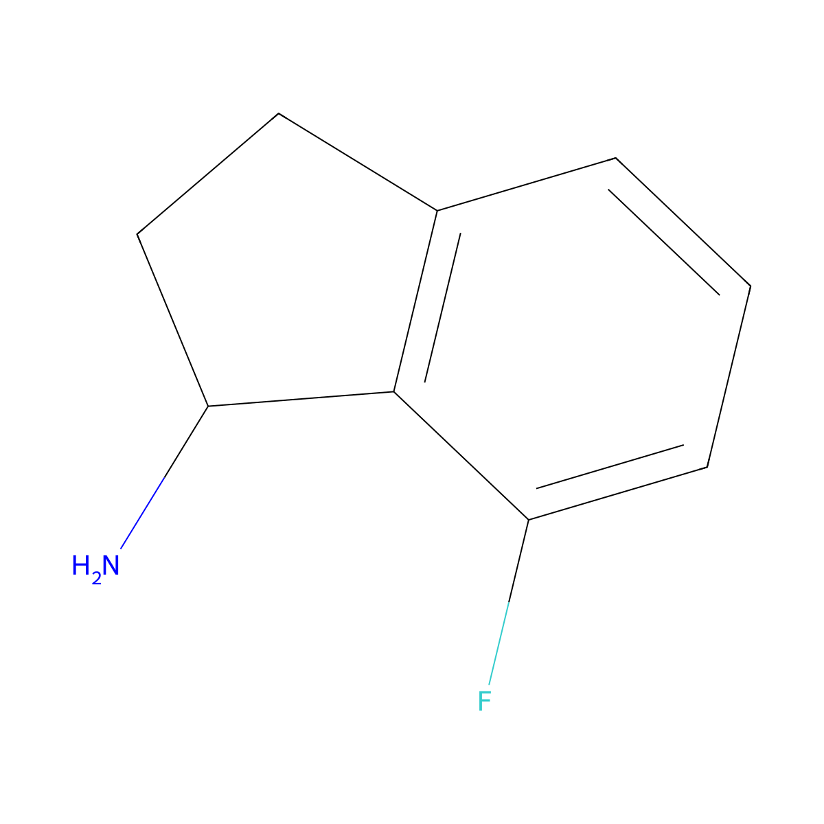 (1s)-7-Fluoroindanylamine molecular structure, CAS 1113025-33-4
