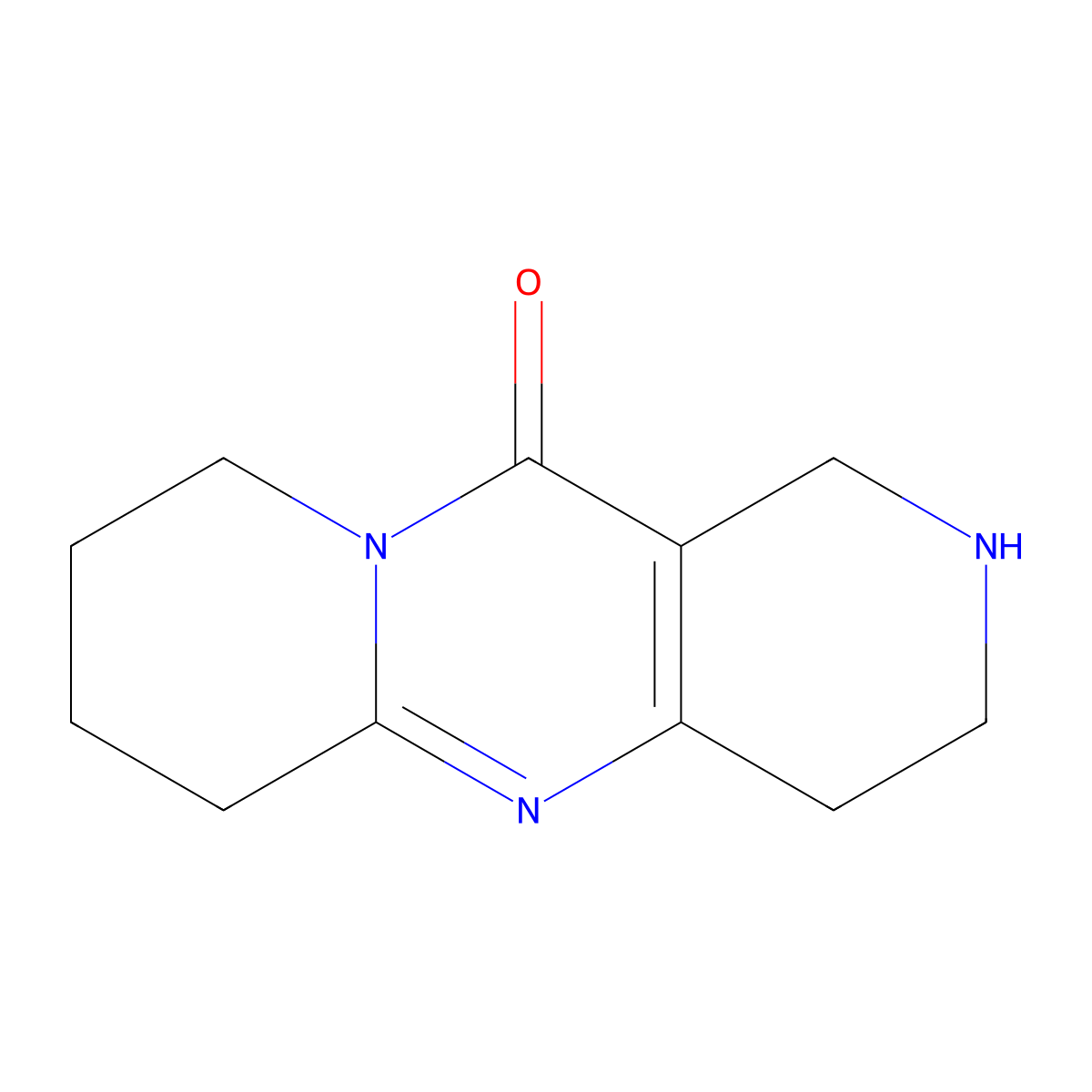 3,4,6,7,8,9-Hexahydro-1H-dipyrido[1,2-a:4',3'-d]pyrimidin-11(2H)-one molecular structure, CAS 111303-60-7