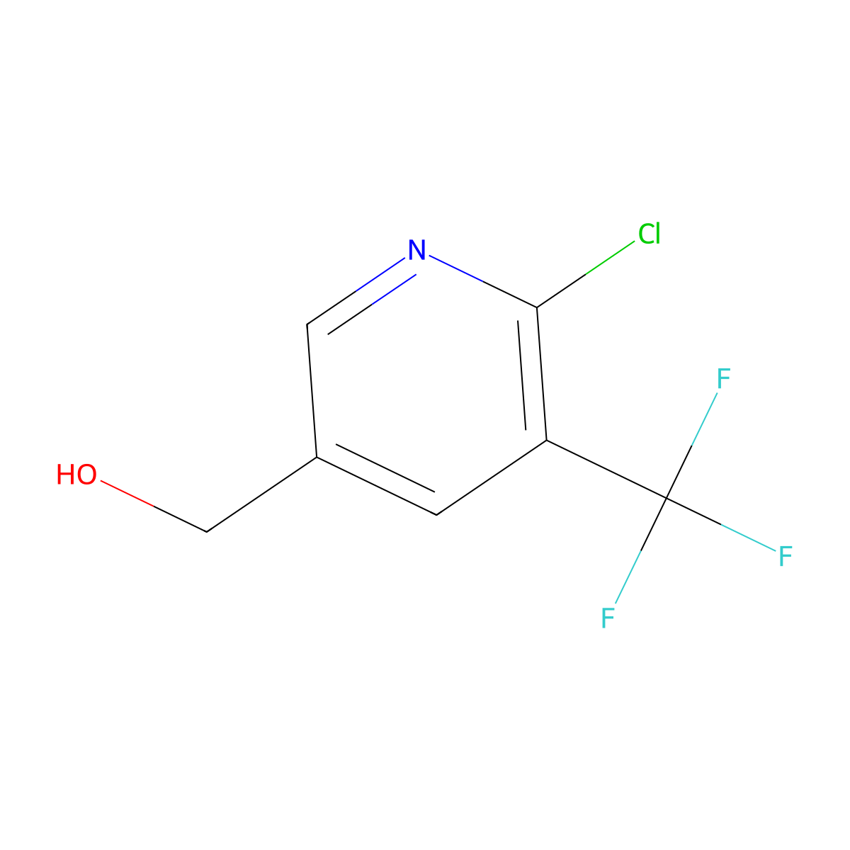 (6-Chloro-5-(trifluoromethyl)pyridin-3-yl)methanol molecular structure, CAS 1113049-91-4