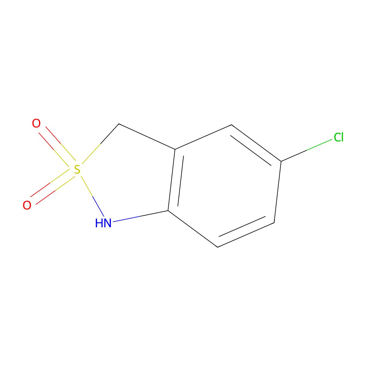 5-Chloro-1,3-dihydro-2lambda6,1-benzothiazole-2,2-dione molecular structure, CAS 111310-59-9