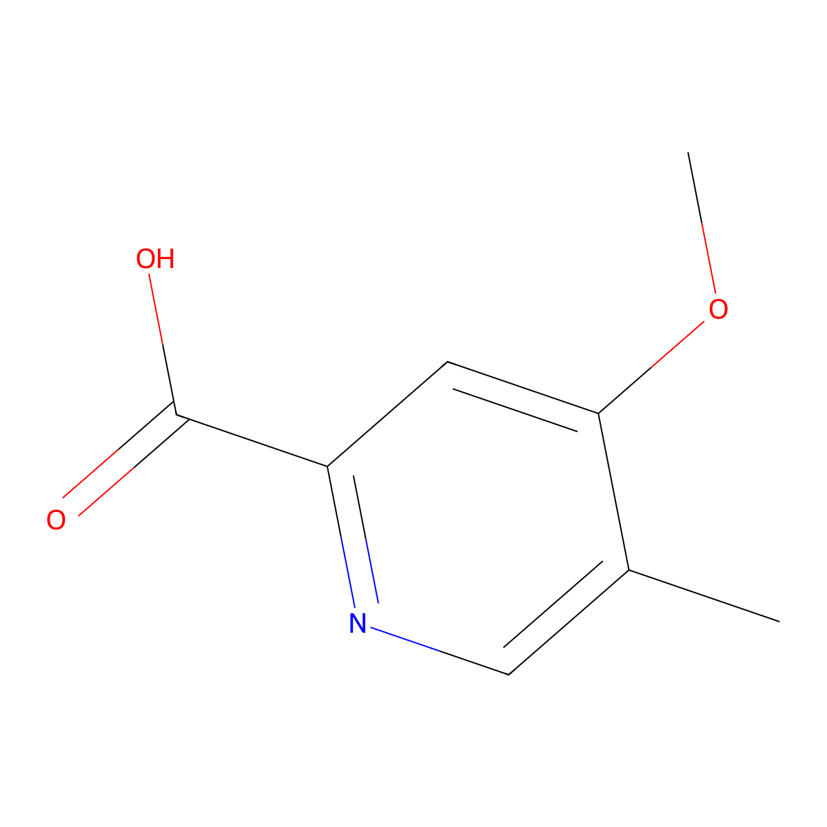 4-Methoxy-5-methylpicolinic acid molecular structure, CAS 1113102-00-3