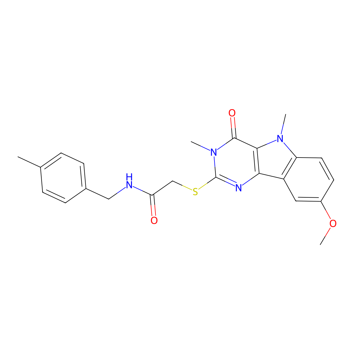 N-(3,4-difluorophenyl)-6-methyl-2-(piperidin-1-ylcarbonyl)quinolin-4-amine molecular structure, CAS 1113102-20-7
