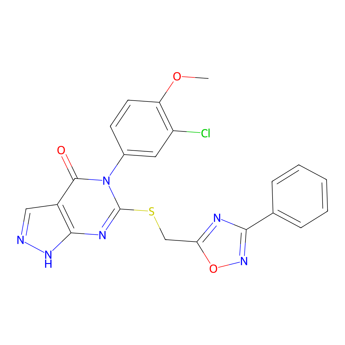 2-({2-[4-(4-Fluorophenyl)piperazin-1-yl]-2-oxoethyl}thio)-3-[(2-methylphenyl)thio]pyrazine molecular structure, CAS 1113105-10-4