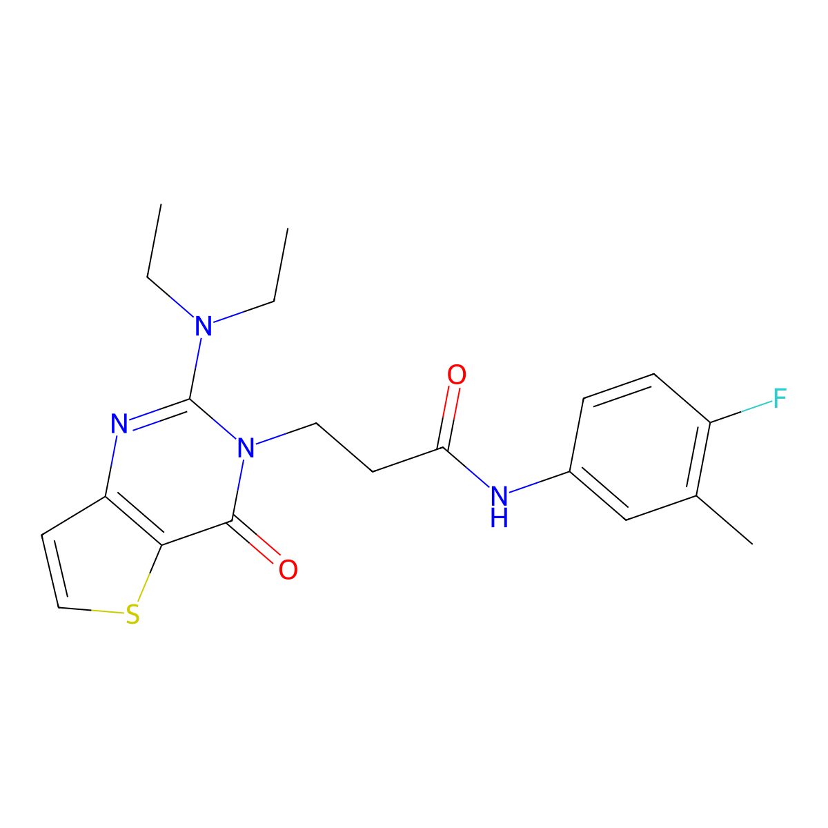 4-(3-Fluorophenyl)-6-[4-(3-methylbenzoyl)piperazin-1-yl]pyrimidine molecular structure, CAS 1113105-26-2