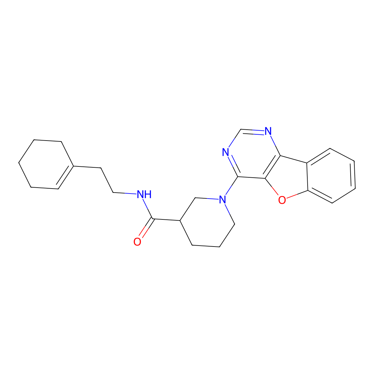 N-(1,3-benzodioxol-5-ylmethyl)-1-(3-cyano-6-methoxyquinolin-4-yl)piperidine-4-carboxamide molecular structure, CAS 1113117-88-6