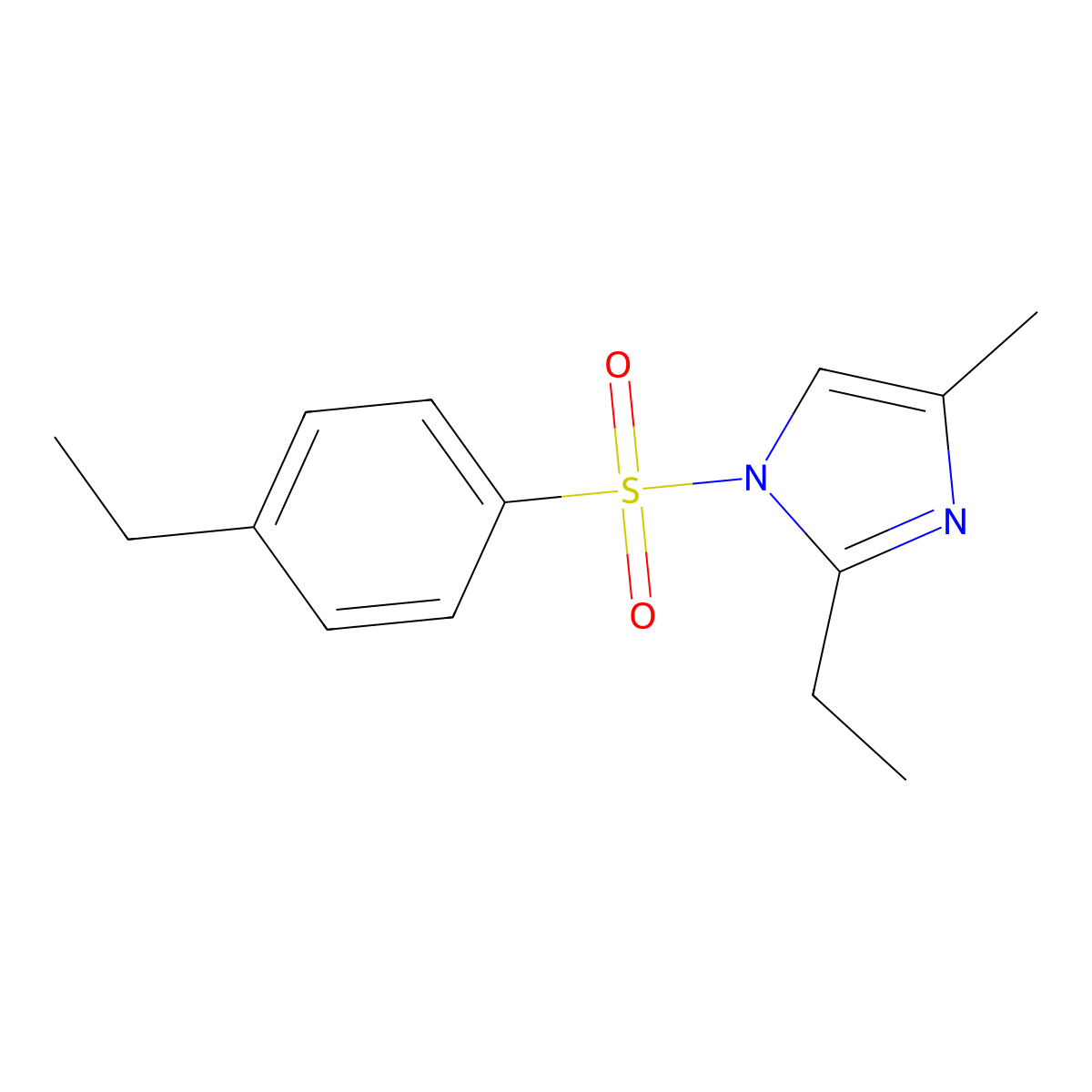 2-ethyl-1-[(4-ethylphenyl)sulfonyl]-4-methyl-1H-imidazole molecular structure, CAS 1113126-42-3