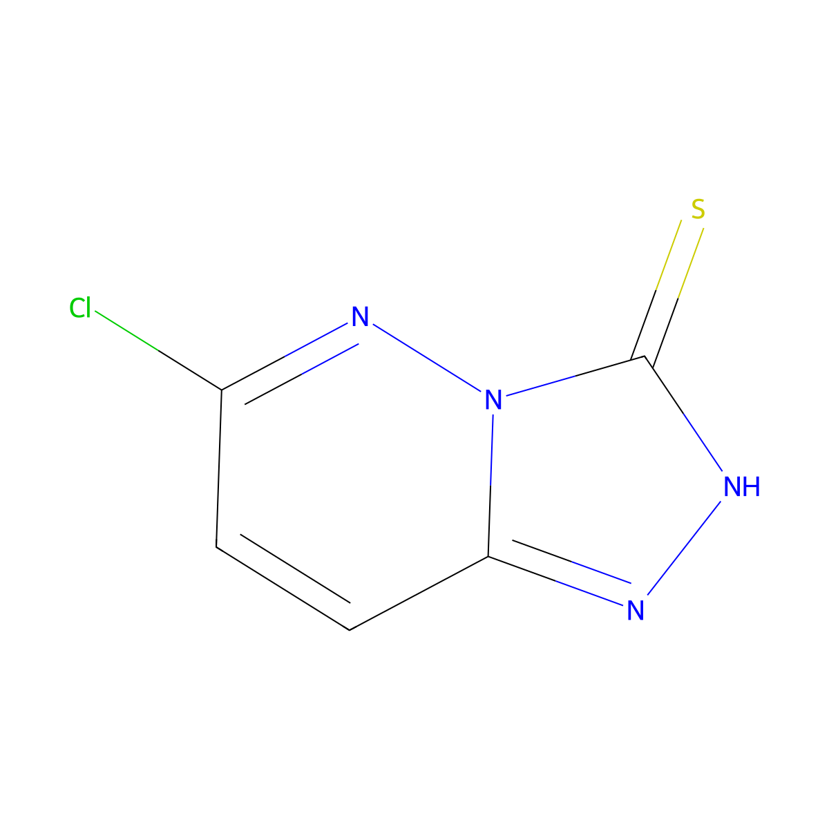 6-Chloro[1,2,4]triazolo[4,3-b]pyridazine-3-thiol molecular structure, CAS 111317-12-5
