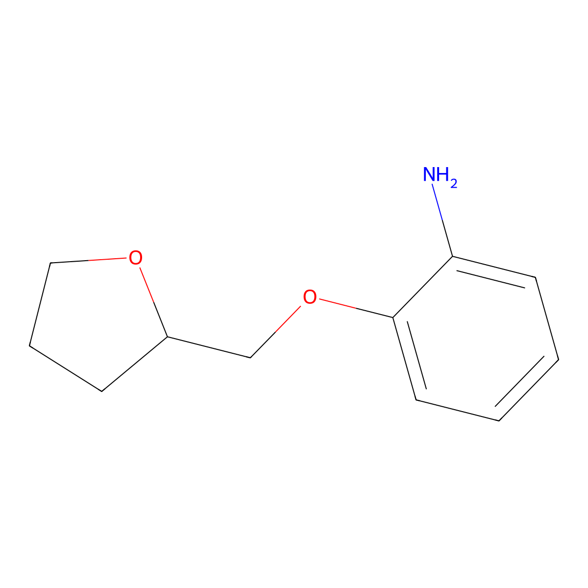 2-(Tetrahydrofuran-2-ylmethoxy)aniline molecular structure, CAS 111331-20-5