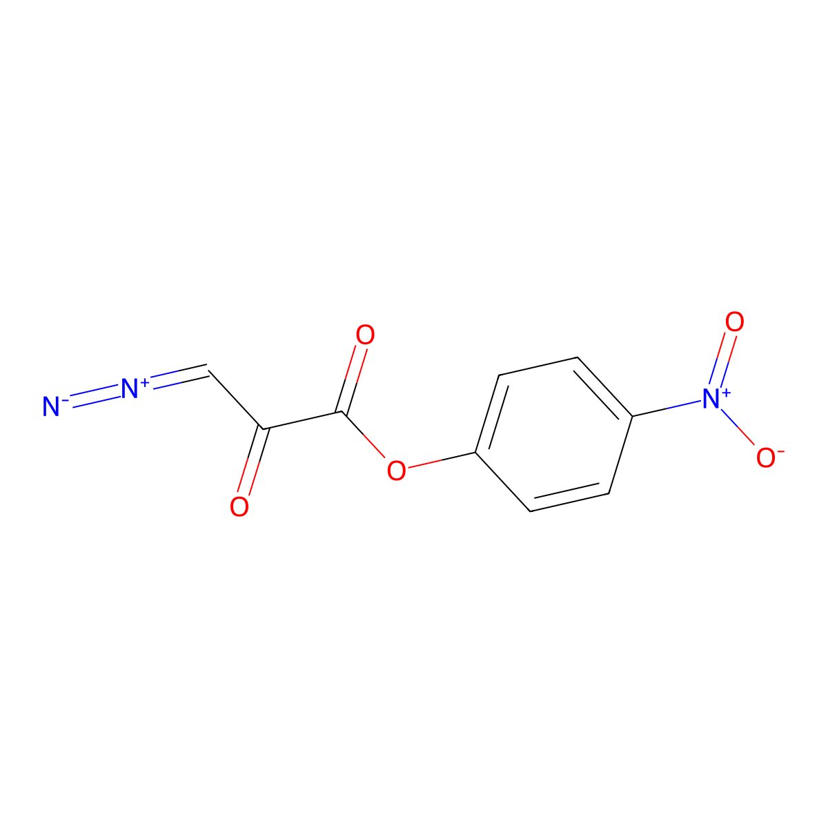 4-Nitrophenyl 3-diazopyruvate molecular structure, CAS 111337-51-0