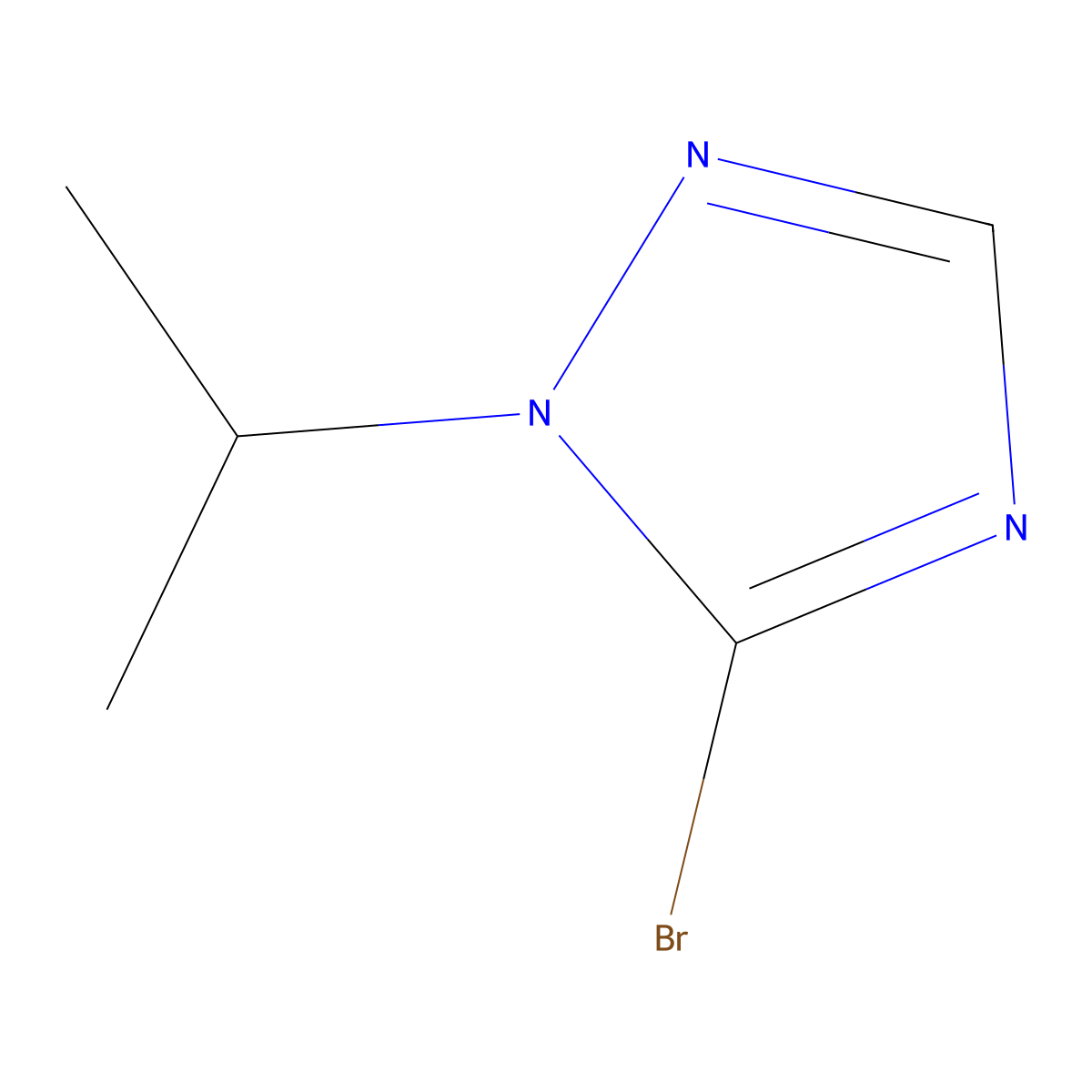 5-bromo-1-(propan-2-yl)-1H-1,2,4-triazole molecular structure, CAS 111340-37-5