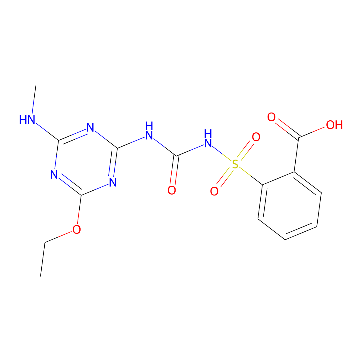 Ethametsulfuron molecular structure, CAS 111353-84-5