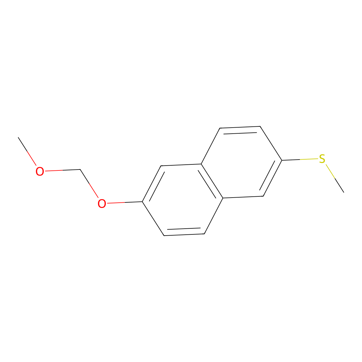 2-(Methoxymethoxy)-6-(methylthio)naphthalene molecular structure, CAS 111359-63-8