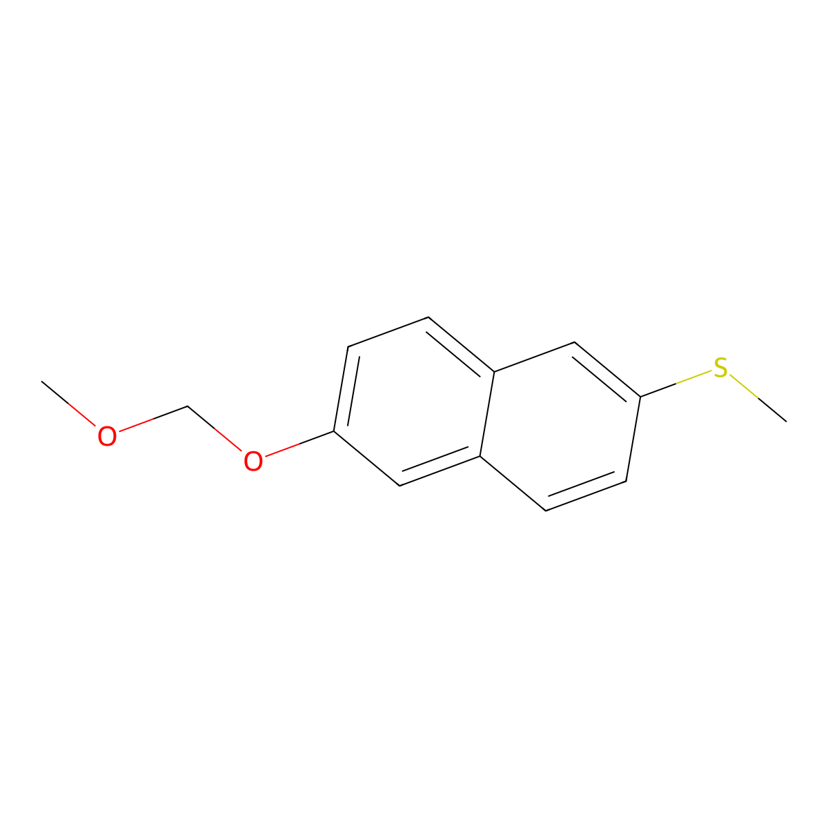2-(Methoxymethoxy)-6-(methylthio)naphthalene molecular structure, CAS 111359-63-8