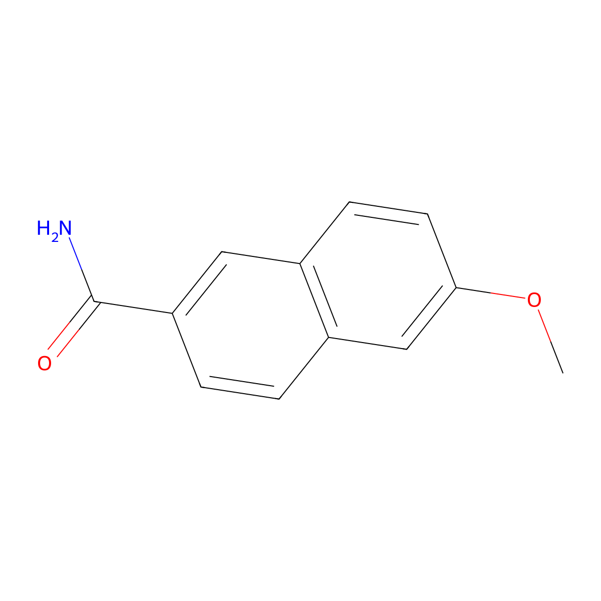 6-Methoxy-2-naphthamide molecular structure, CAS 111359-68-3