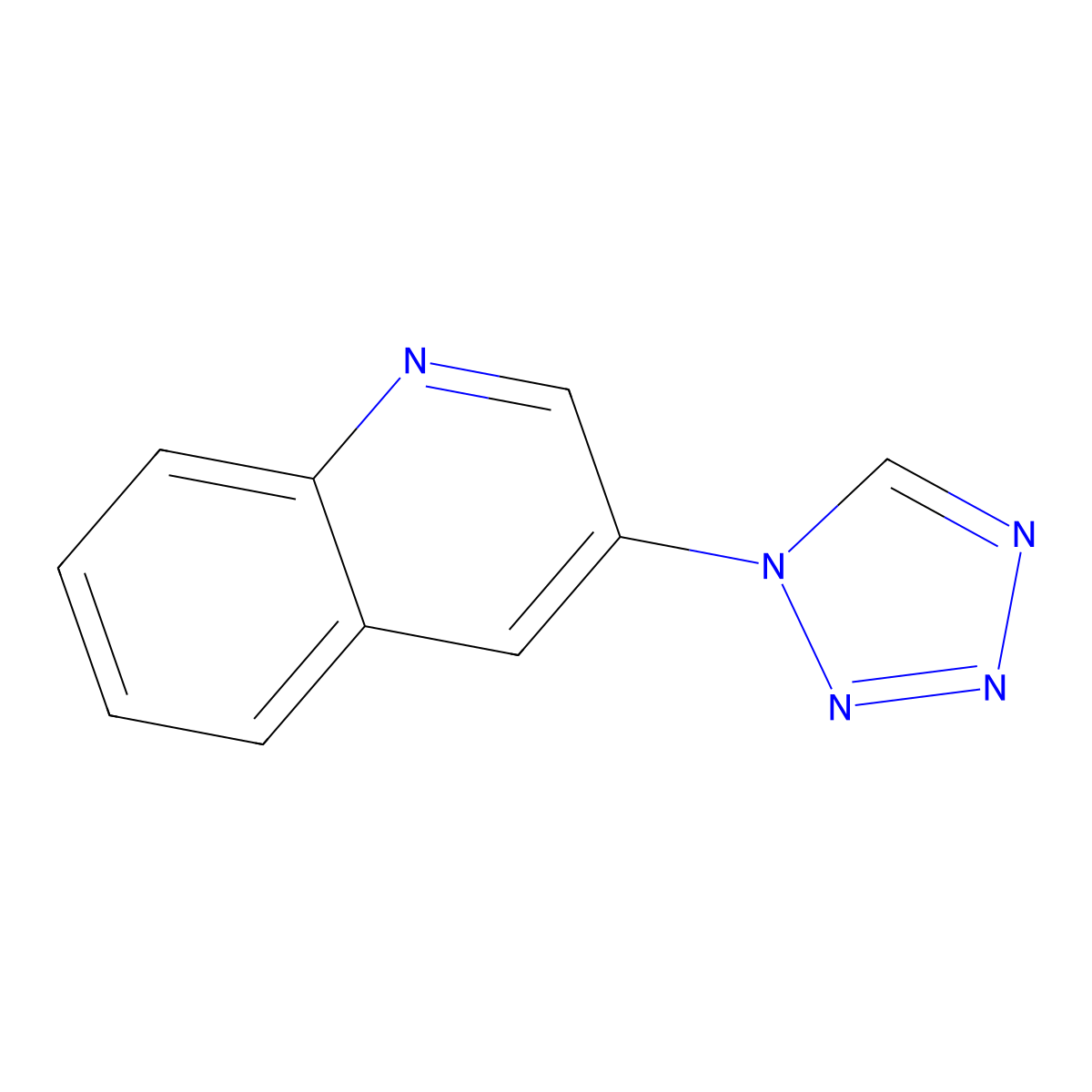 3-Tetrazol-1-yl-quinoline molecular structure, CAS 111359-80-9