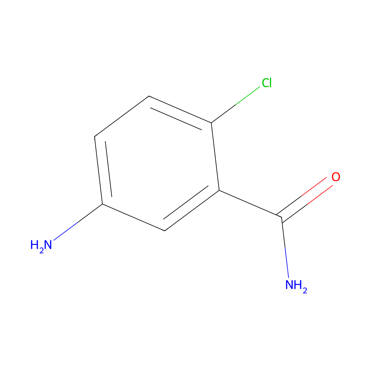 5-Amino-2-chlorobenzamide molecular structure, CAS 111362-50-6