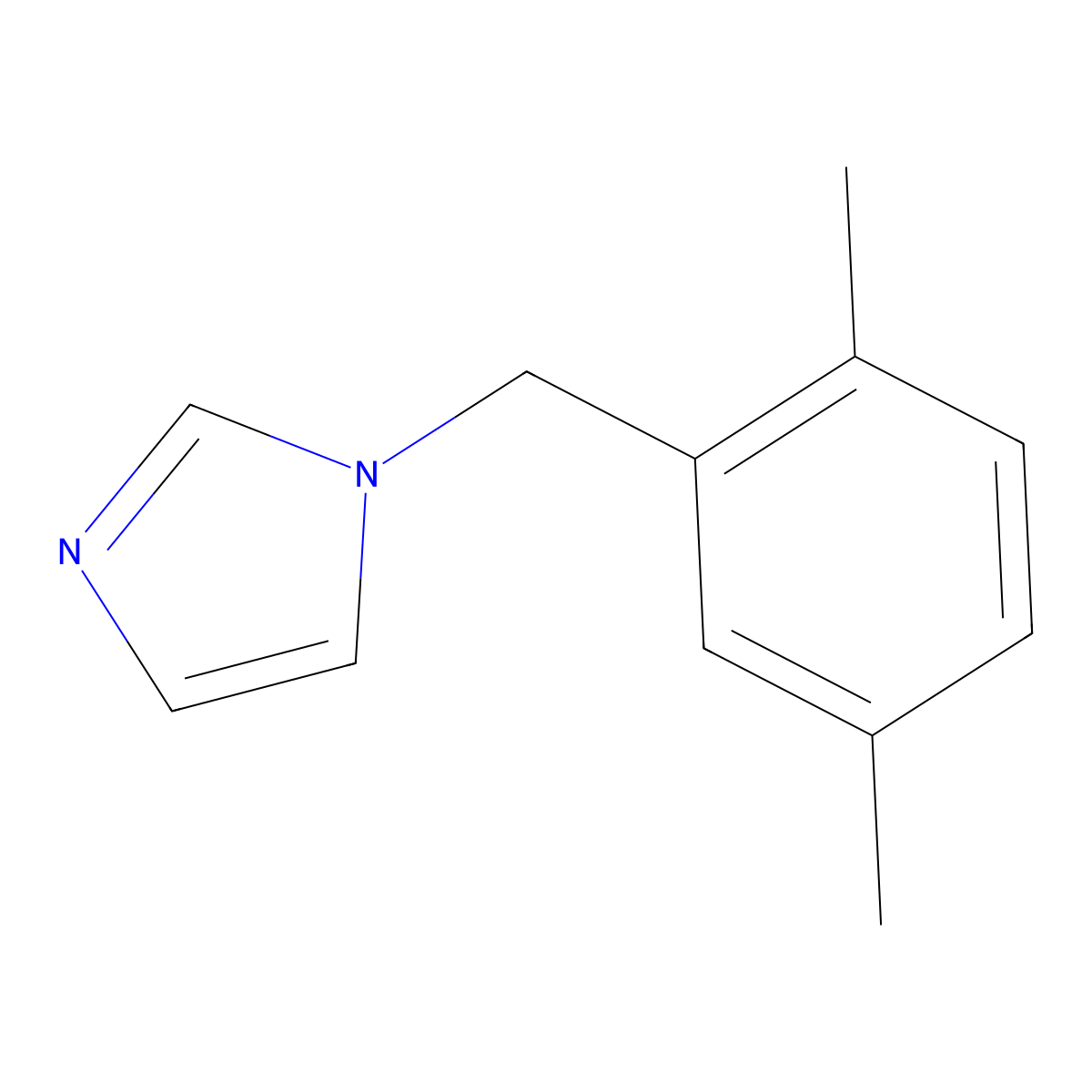 1-[(2,5-Dimethylphenyl)methyl]imidazole molecular structure, CAS 111371-13-2
